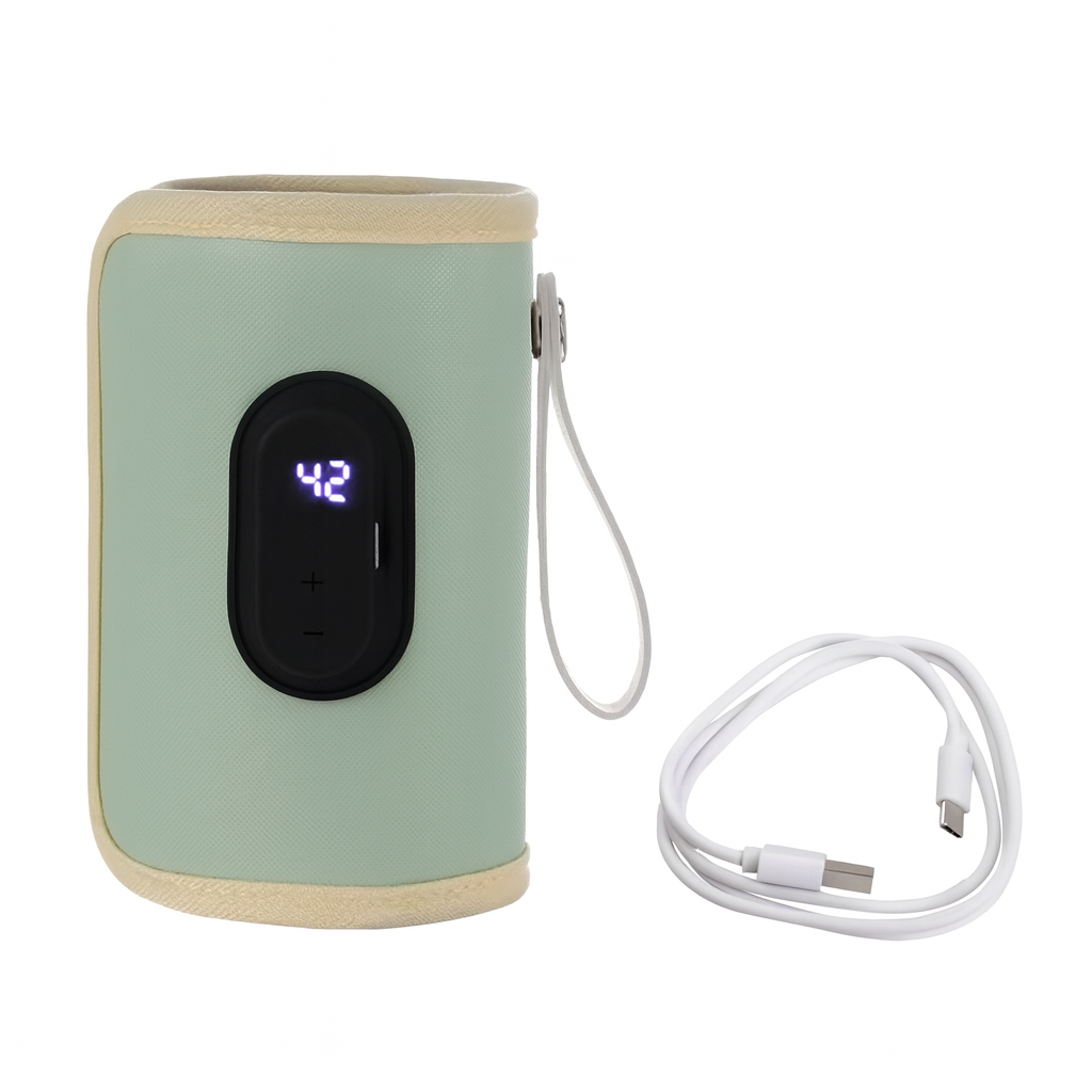 Chauffe-biberon compact portable vert, rapide et compatible biberons standards – BabyNomade